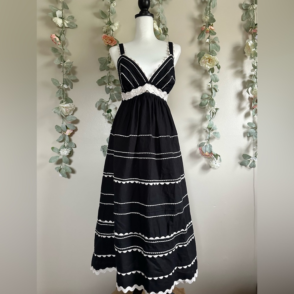 SEA Ryleigh Ric Rac Midi Dress - Picture 6 of 10
